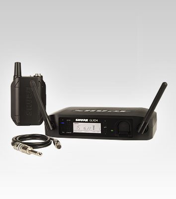Shure GLXD24 trådløs-sett m/belt pack og gitarkabel