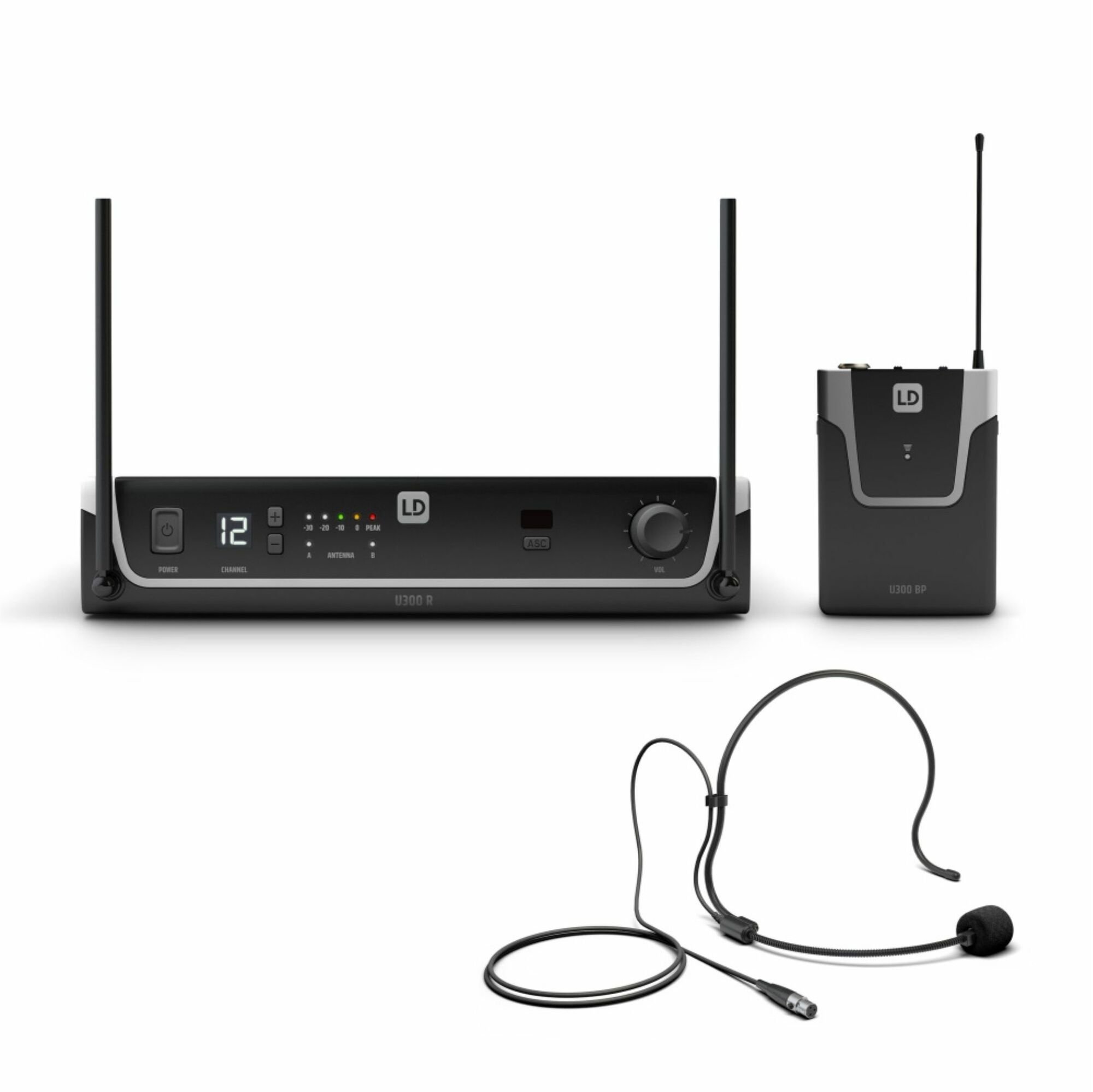 LD Systems U308 BPH, trådløs-sett m/ lommesender m/bøylemik