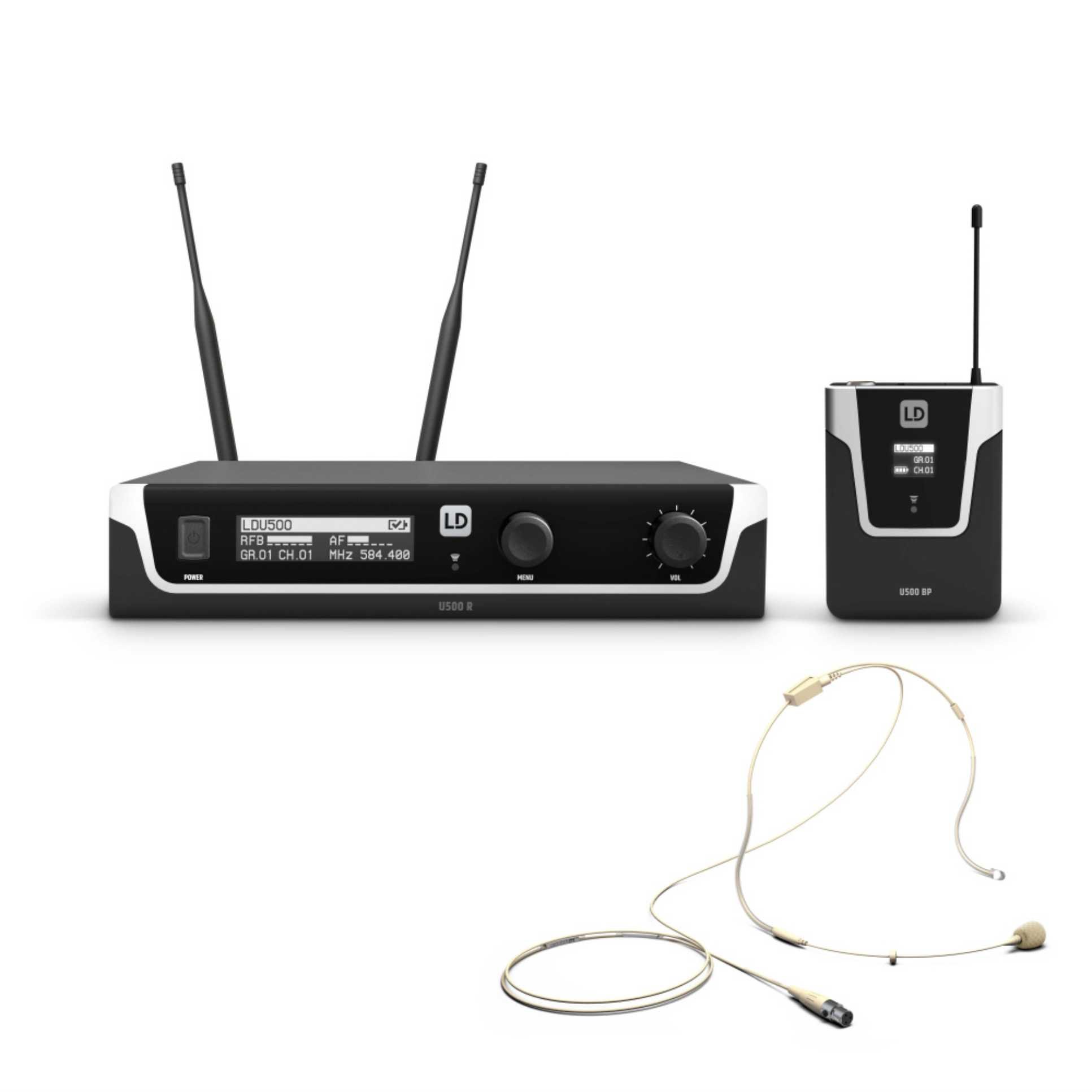 LD Systems U508BPHH, trådløssyst m/lommesender & bøylemik,
