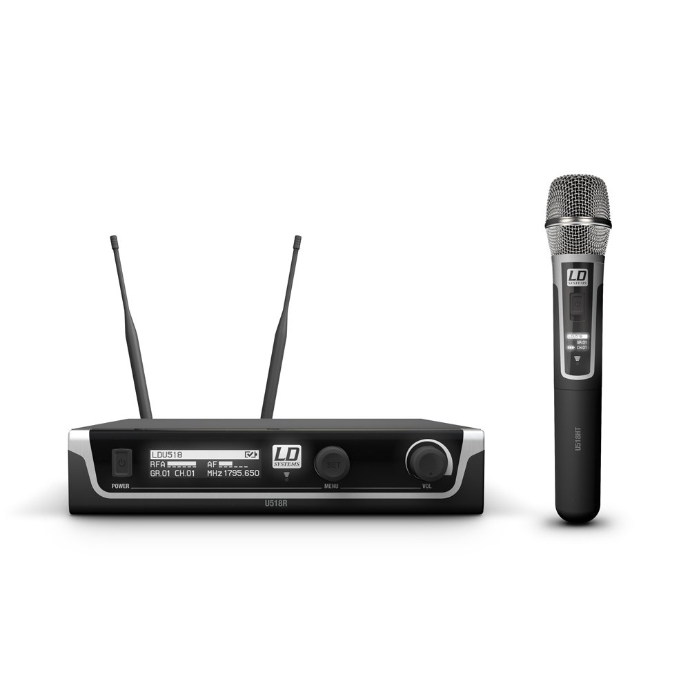 LD Systems U518HHC, trådløssyst. m/håndholdt kondensator-mik