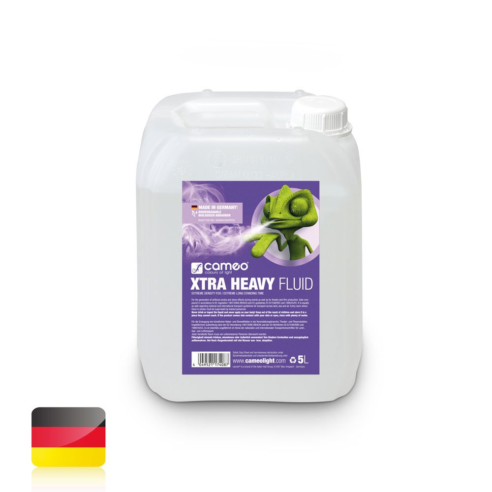 Cameo Xtra-Heavy Fluid, for røyk-maskiner utendørs, 5 ltr