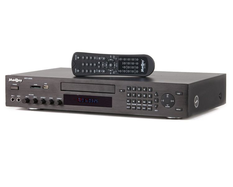 Utleie: Karaoke-spiller Madboy MFP-2000, DVD-spiller/mikser