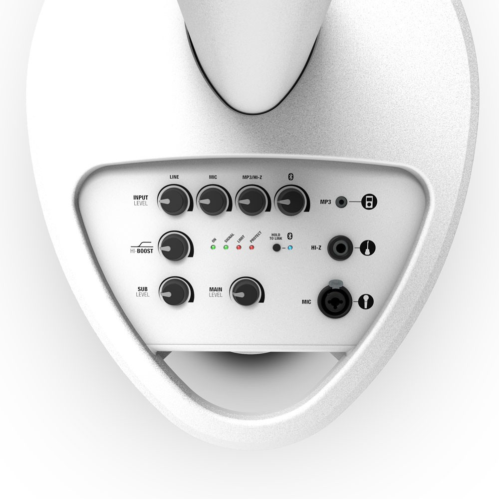 LD Systems MAUI-5 GO, hvit, alt-i-ett høyttalersystem m/mikser - Bilde 2