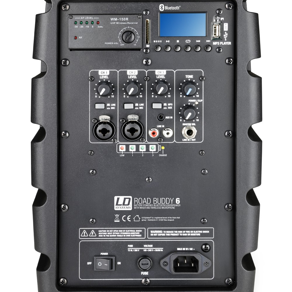 Roadbuddy 6, mobil PA, m/MP3, Bluetooth & håndholdt mikrofon - Bilde 3