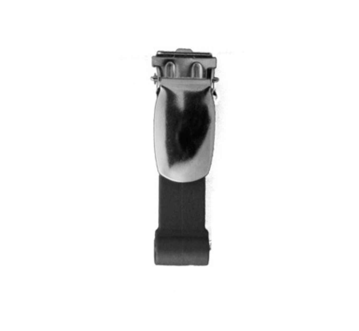 Uni-Fix plastkrok svart m/seleklemme, 25 stk