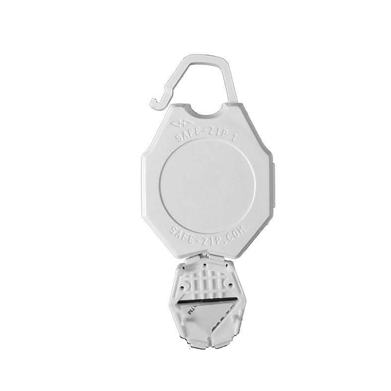 Safe-Zip 1.2 Jojo, hvit m/tapefeste - 25 pk