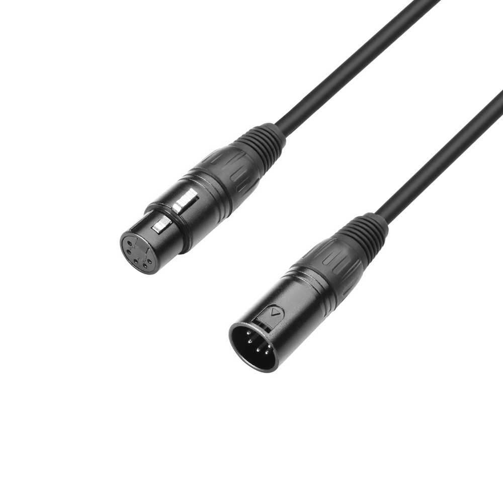 DMX kabel, XLR hun/XLR han,5-pins, AH, 20,0 mtr